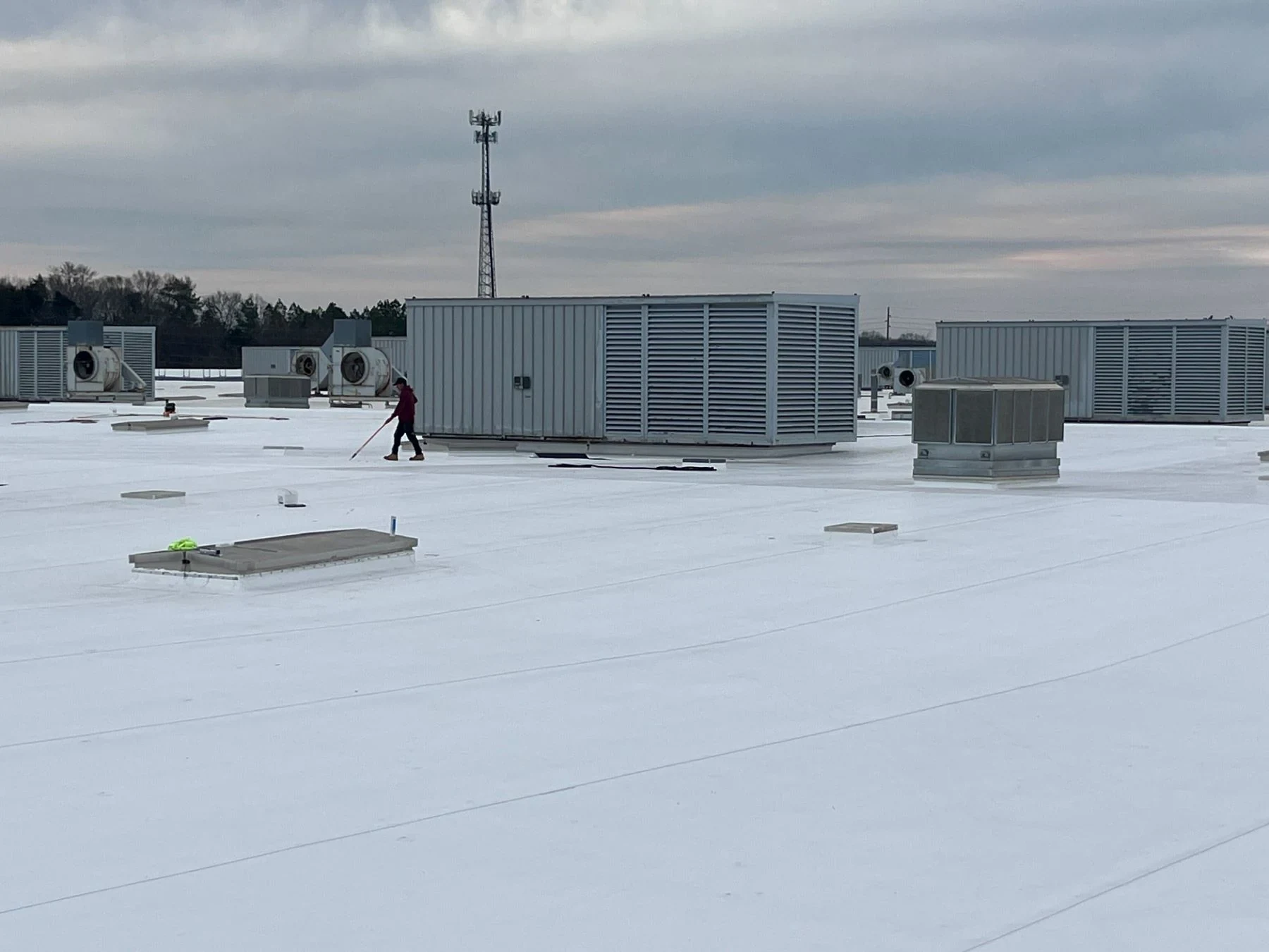 Commercial flat roof inspection in Myrtle Beach